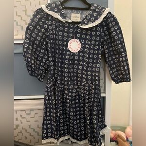 Umgee Dark Blue Floral Dress